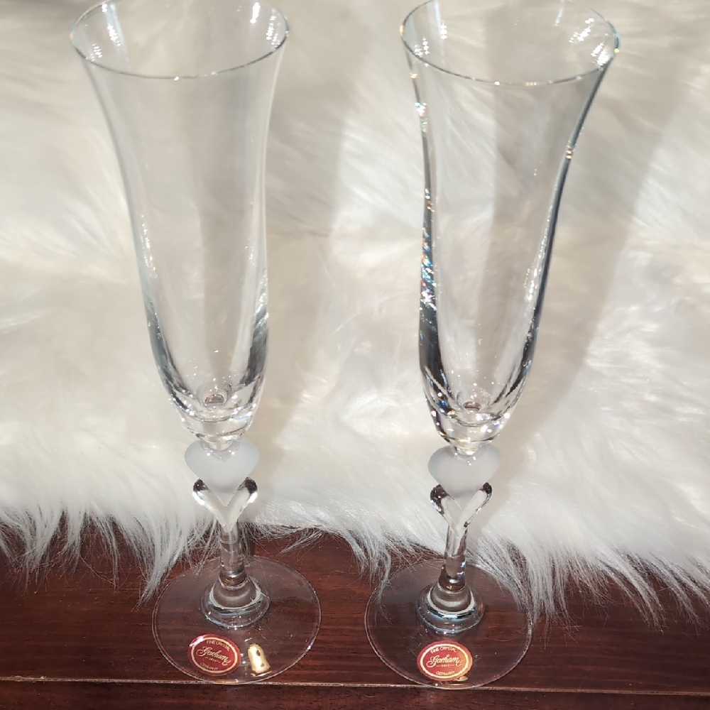 Gorham Amore Toasting Flutes